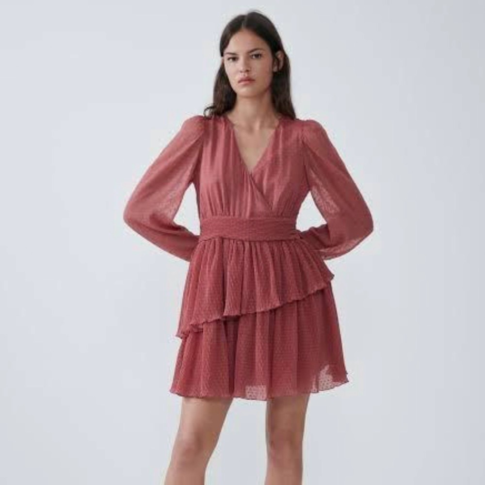 Zara Ruffle Mini Dress